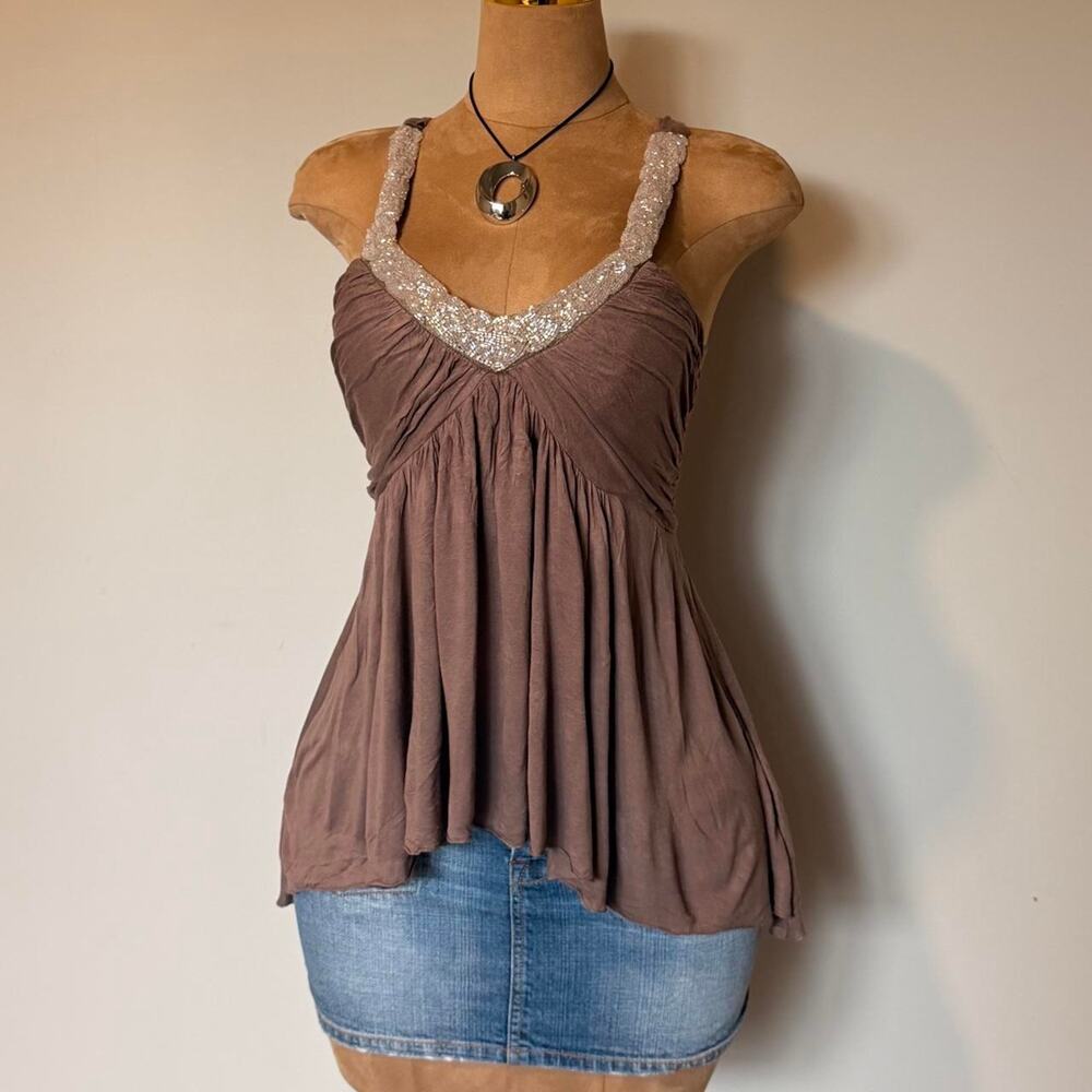 Kookai beaded babydoll top